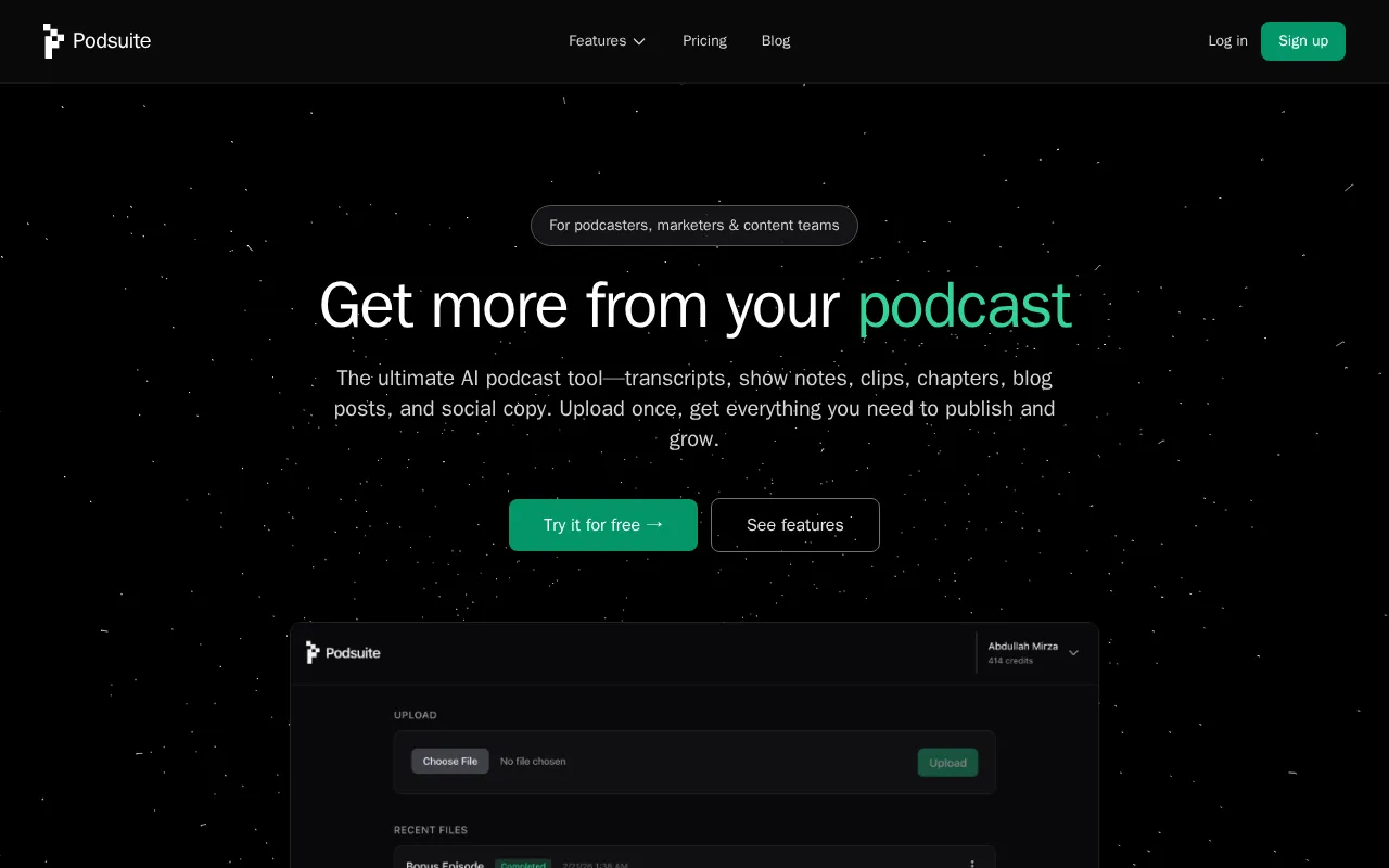 Podsuite — preview screenshot