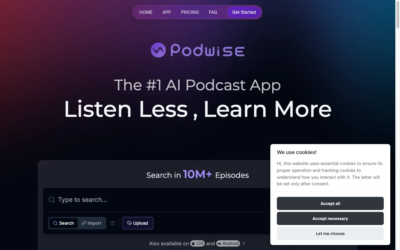 Podwise AI — preview screenshot