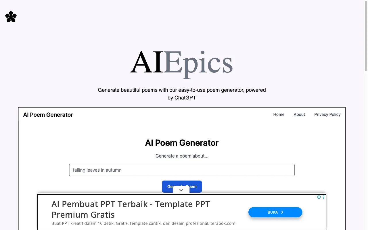 AIEpics — preview screenshot
