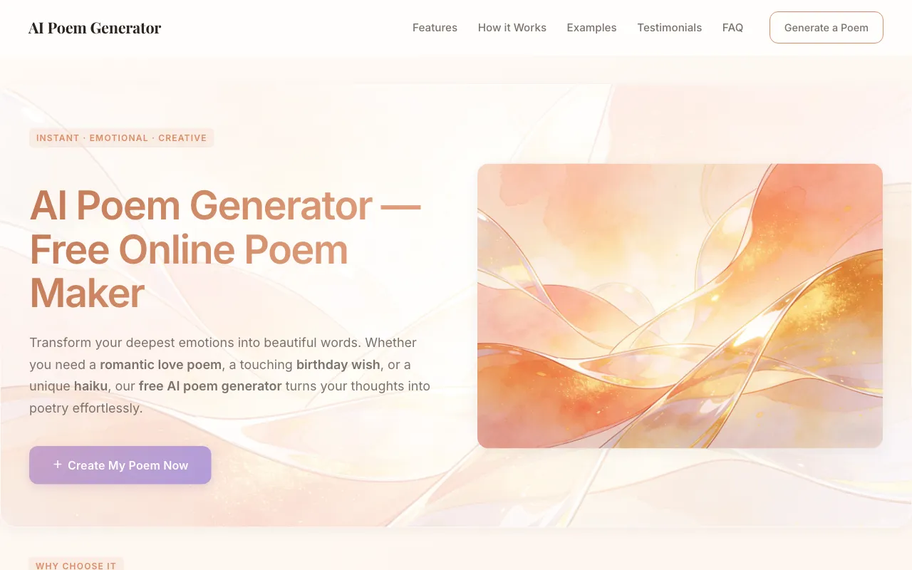AI Poem Generator — preview screenshot