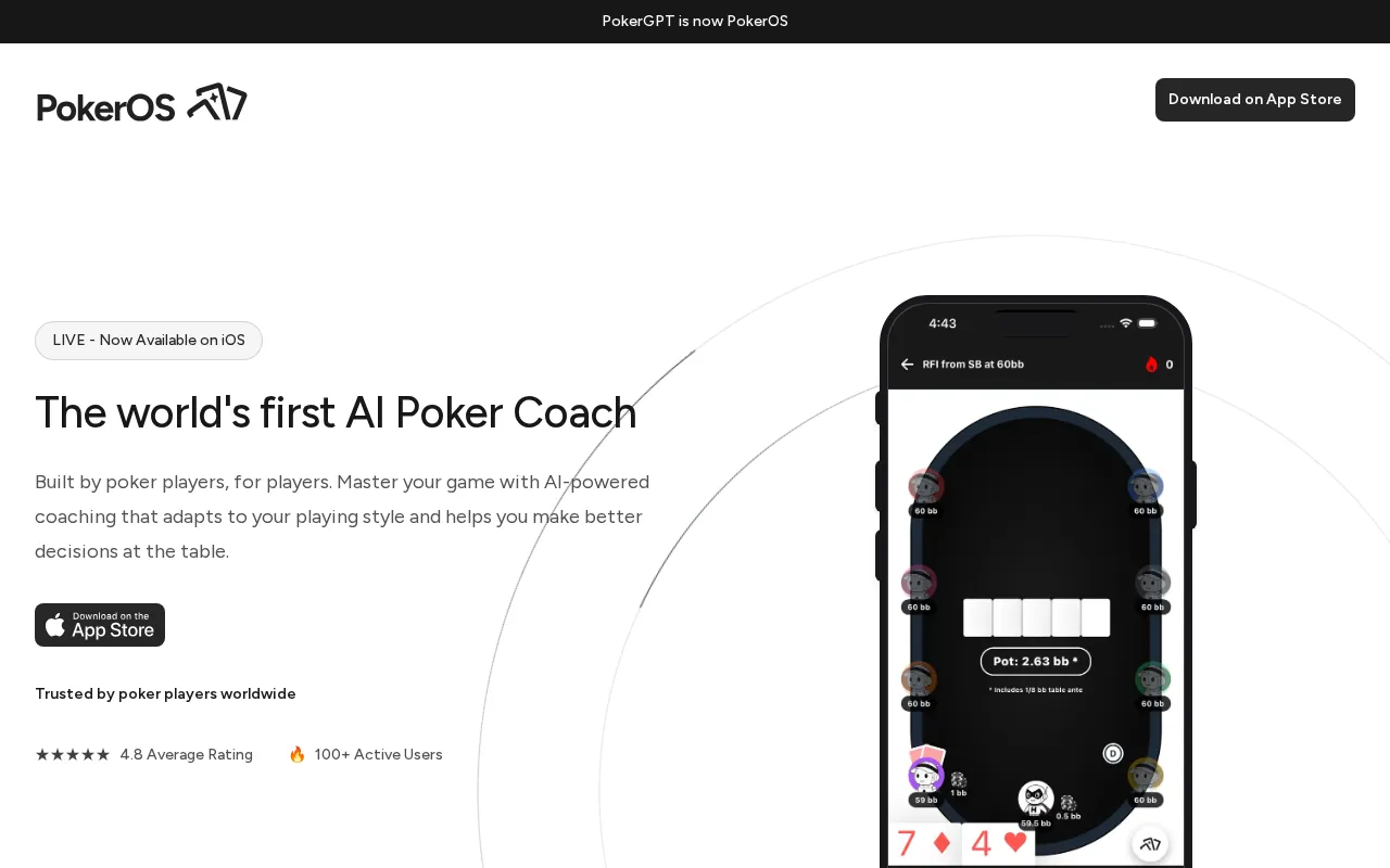 PokerOS — preview screenshot