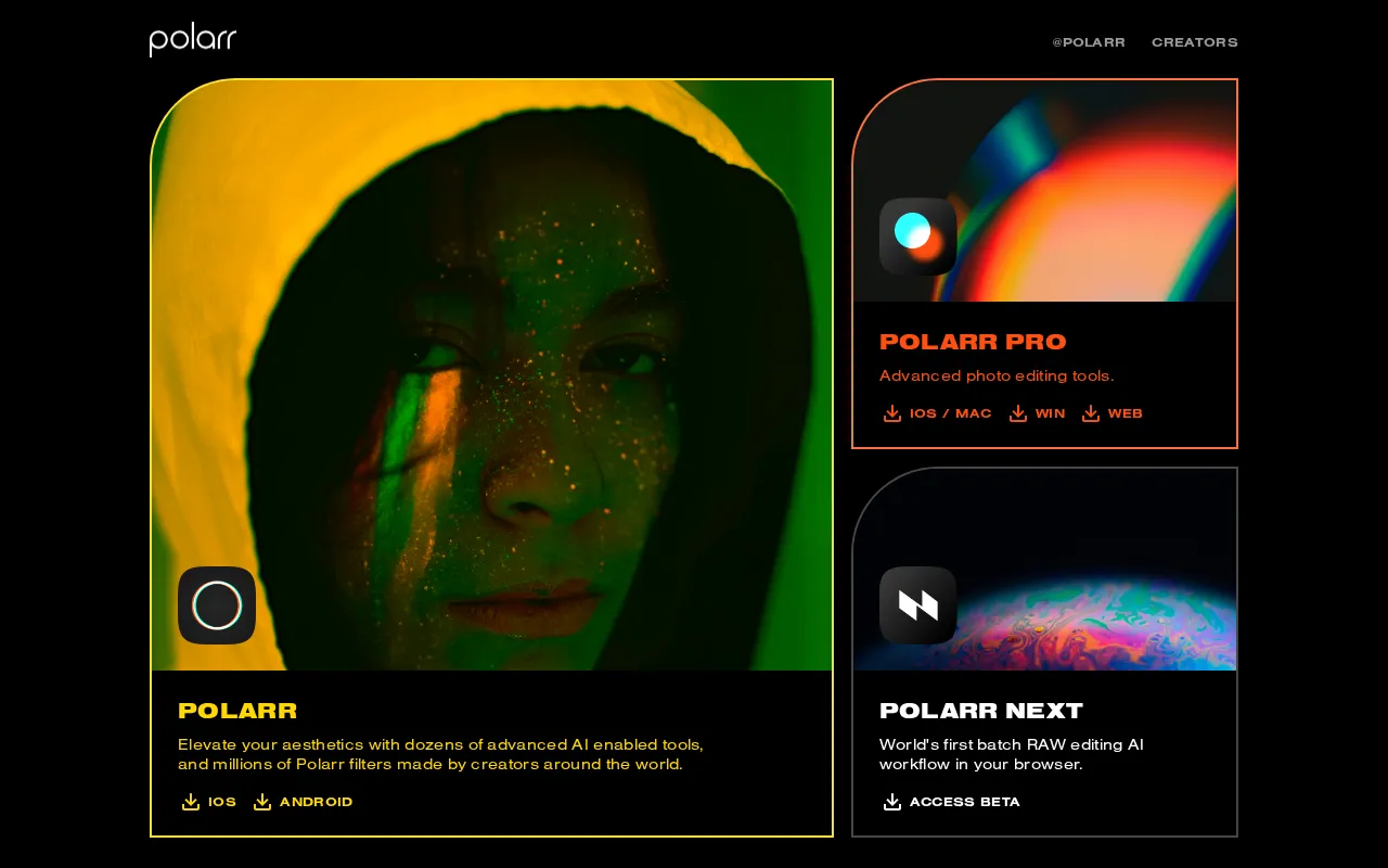 Polarr | Photo and Video AI Editors — preview screenshot