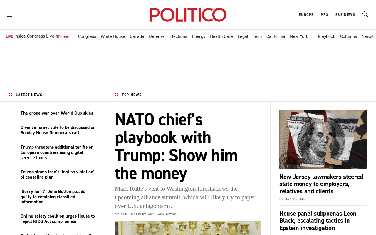 Politico — preview screenshot