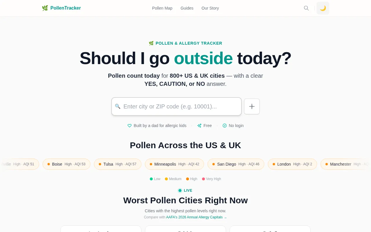 PollenTracker — preview screenshot