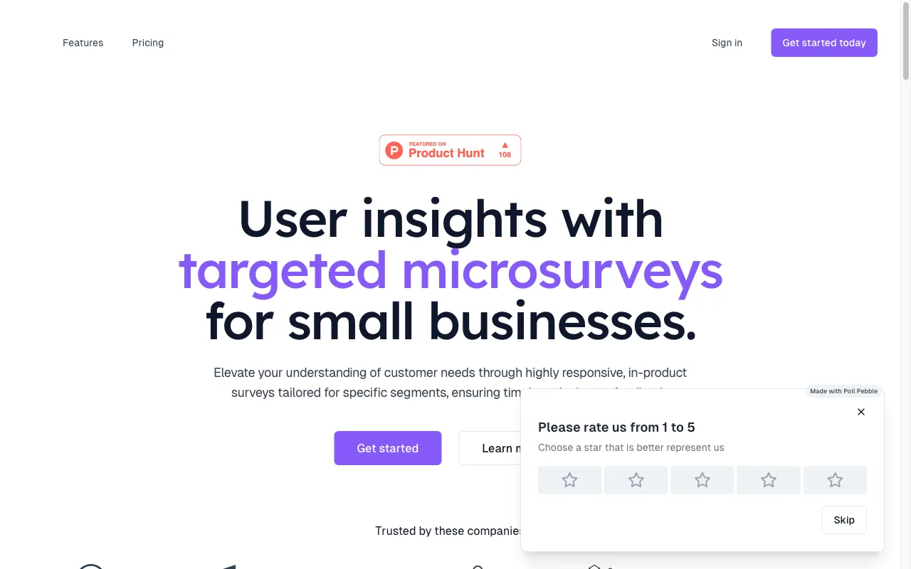 PollPebble — preview screenshot