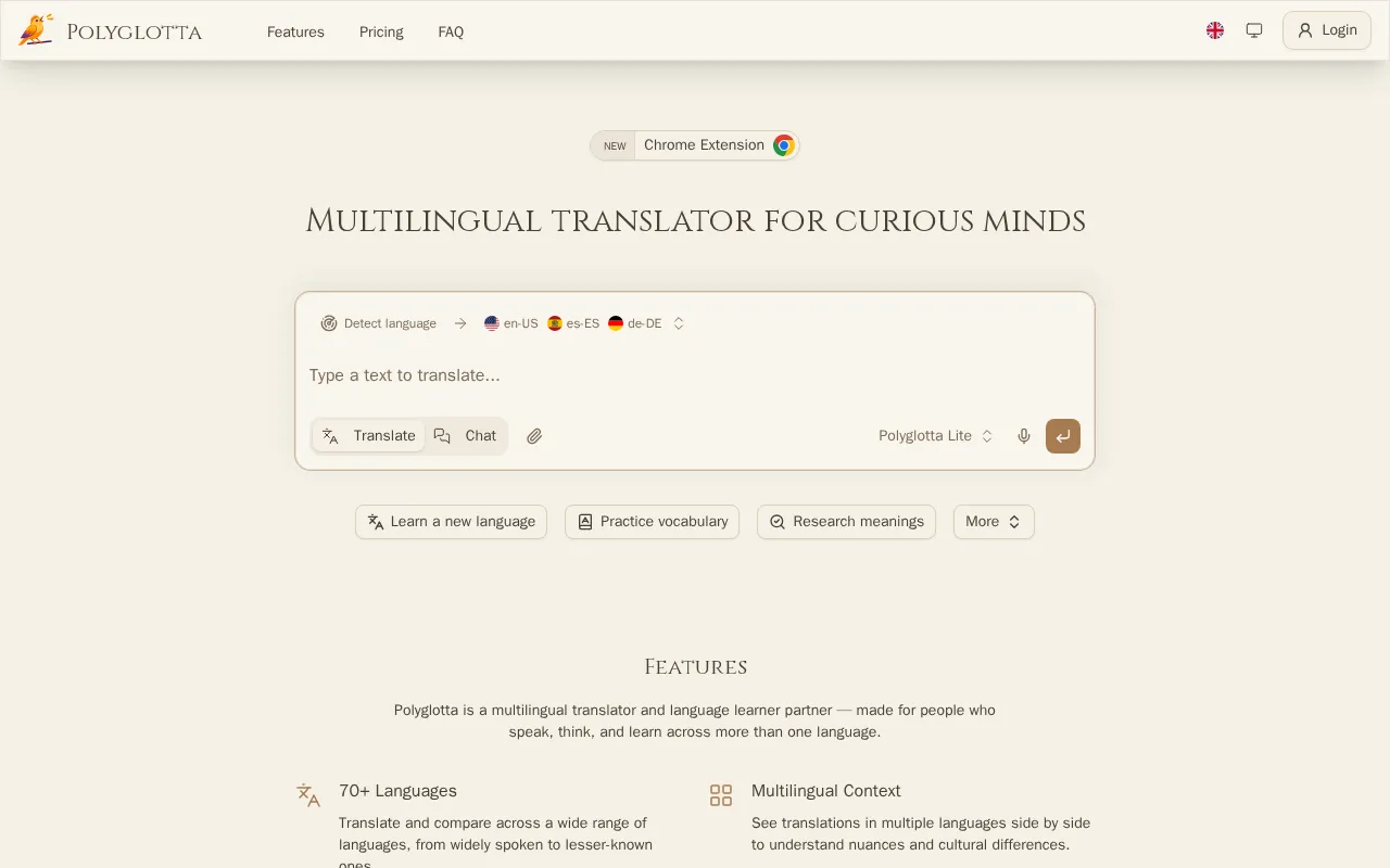Polyglotta — preview screenshot