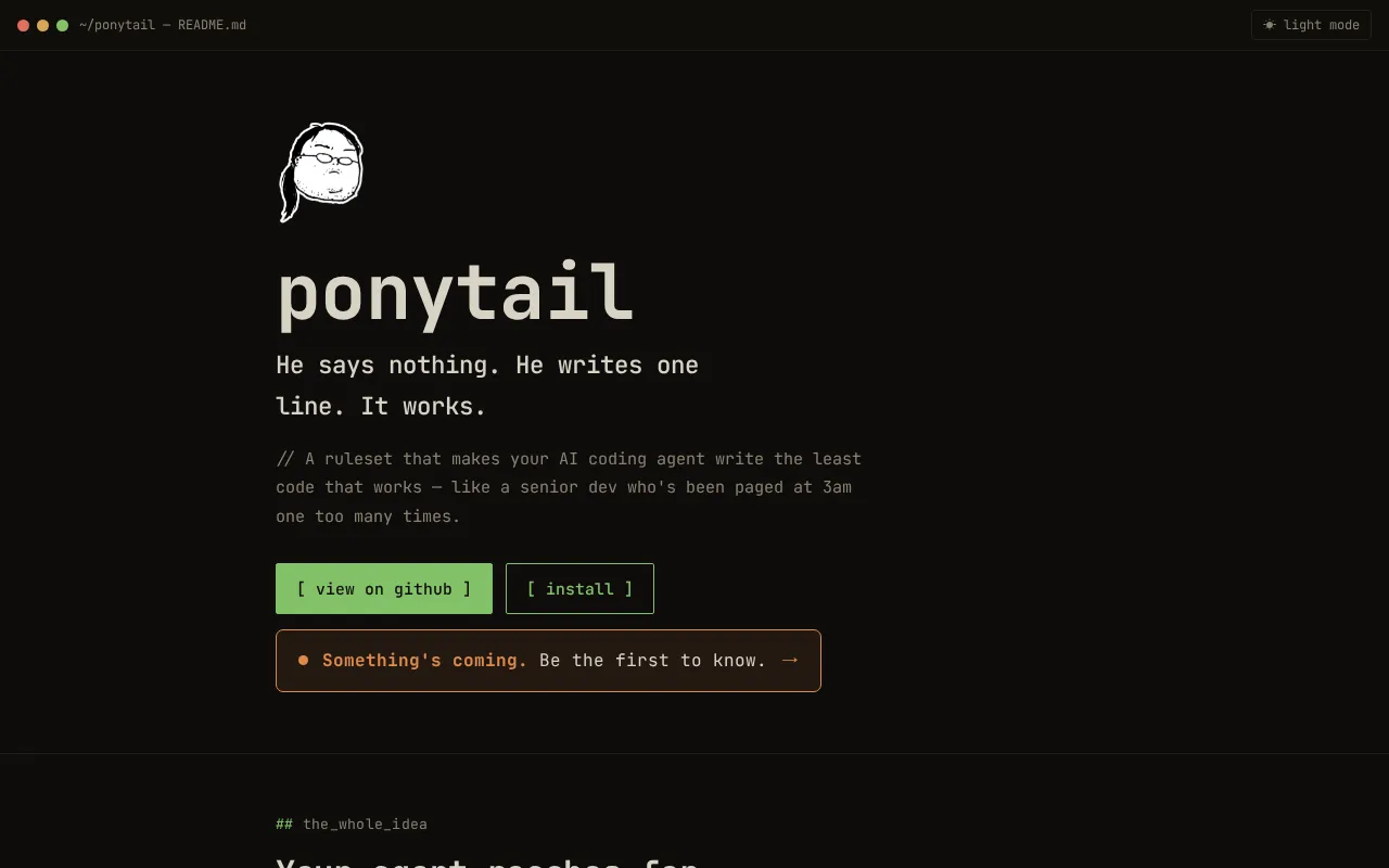 Ponytail — preview screenshot