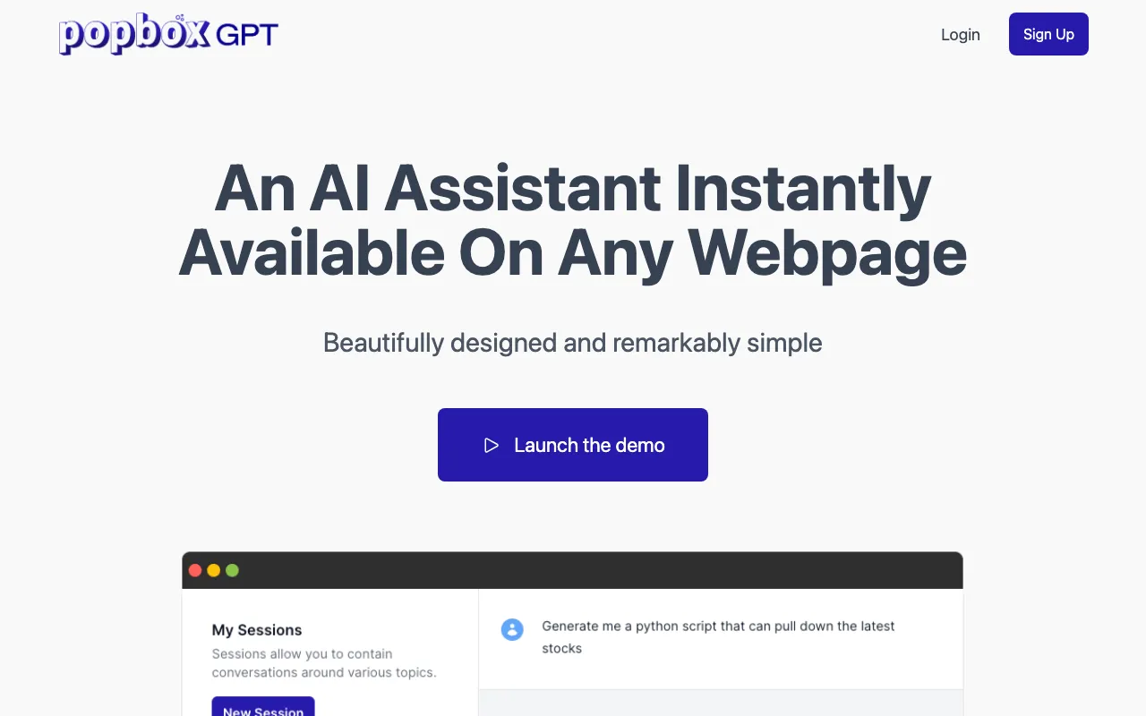 PopboxGPT — preview screenshot