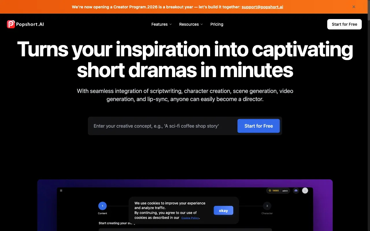 PopShort.Al — preview screenshot