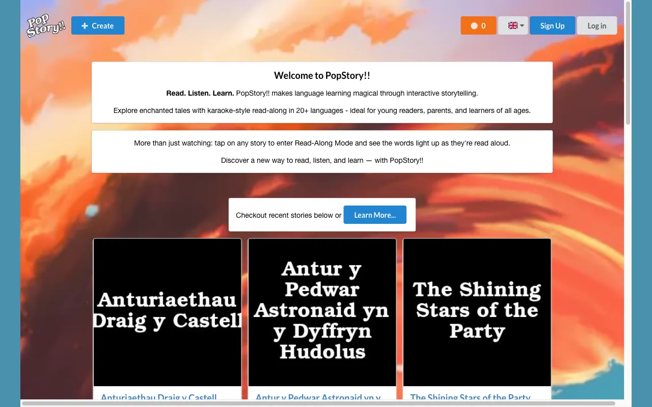 PopStory!! — preview screenshot