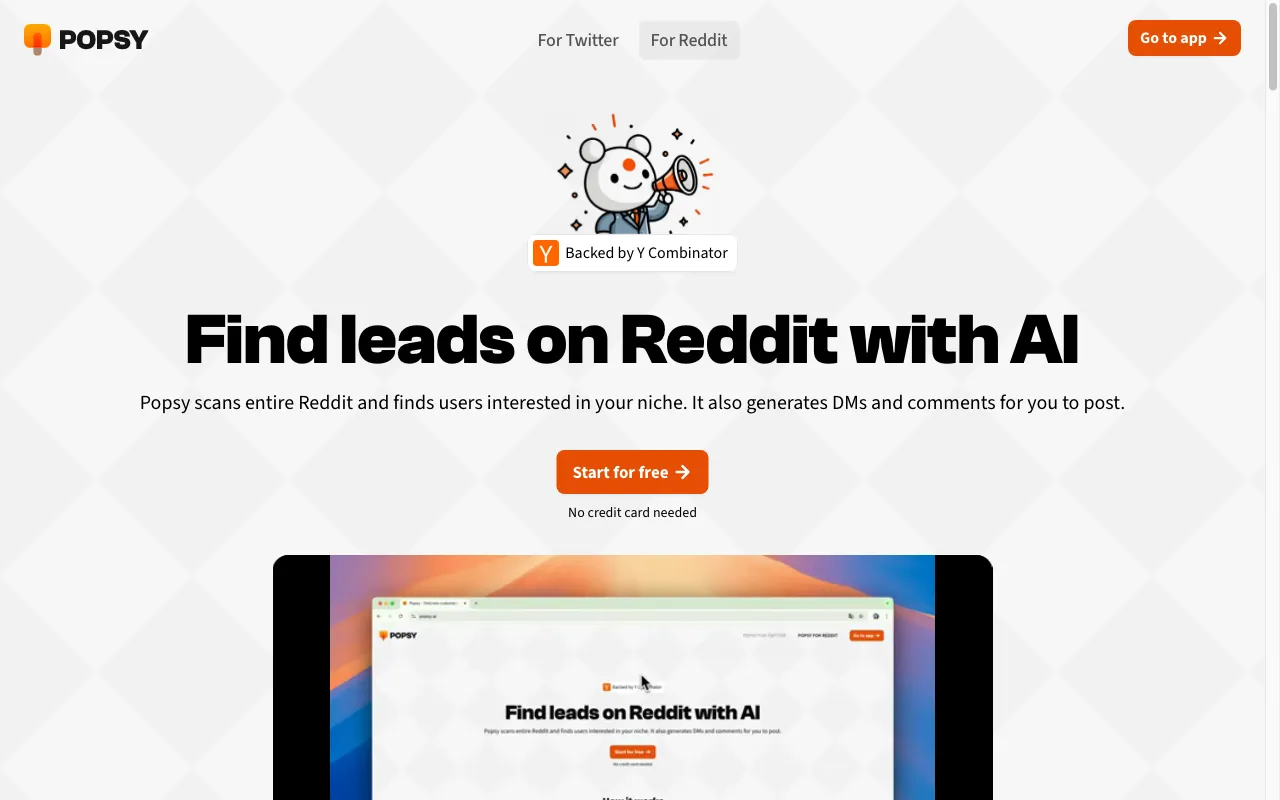 Popsy — preview screenshot