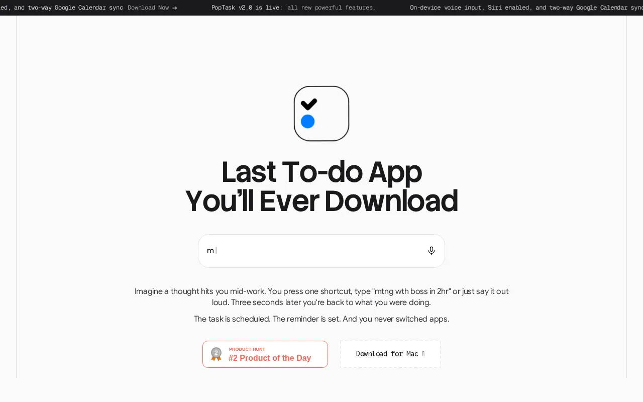 PopTask — preview screenshot