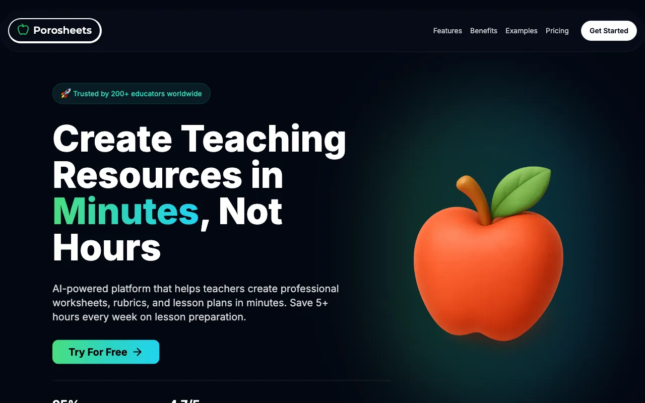 Porosheets — preview screenshot