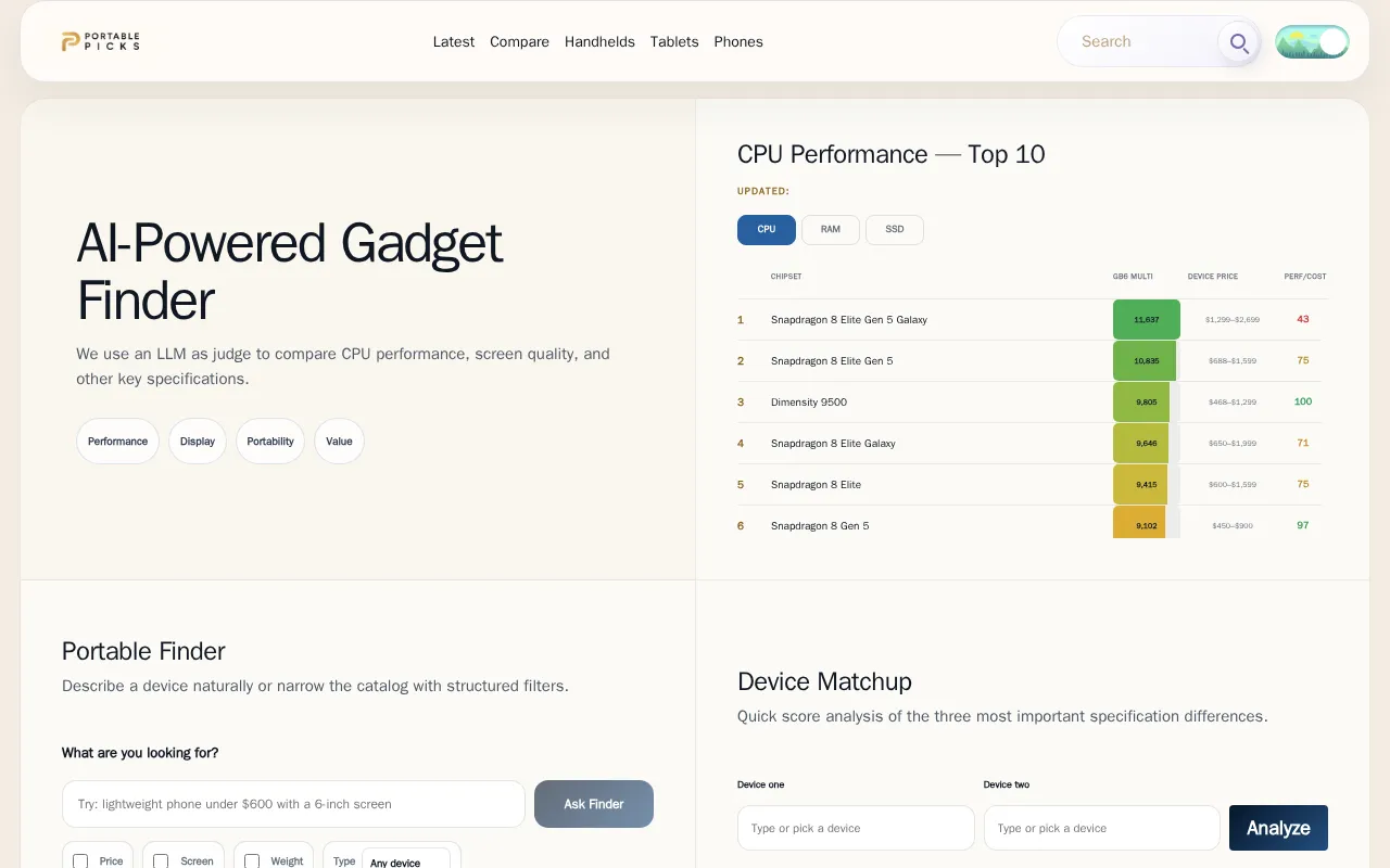 Portable Picks — preview screenshot