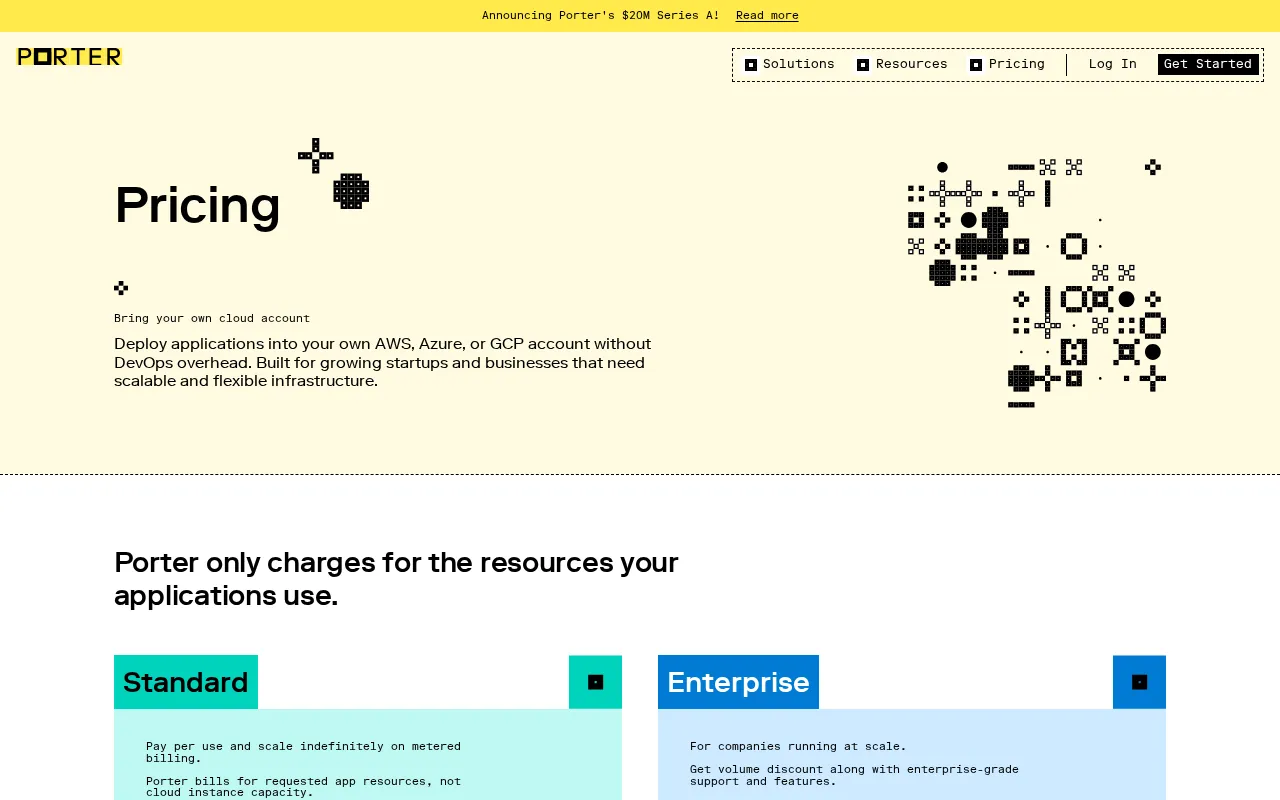 Porter 2.0 — pricing page