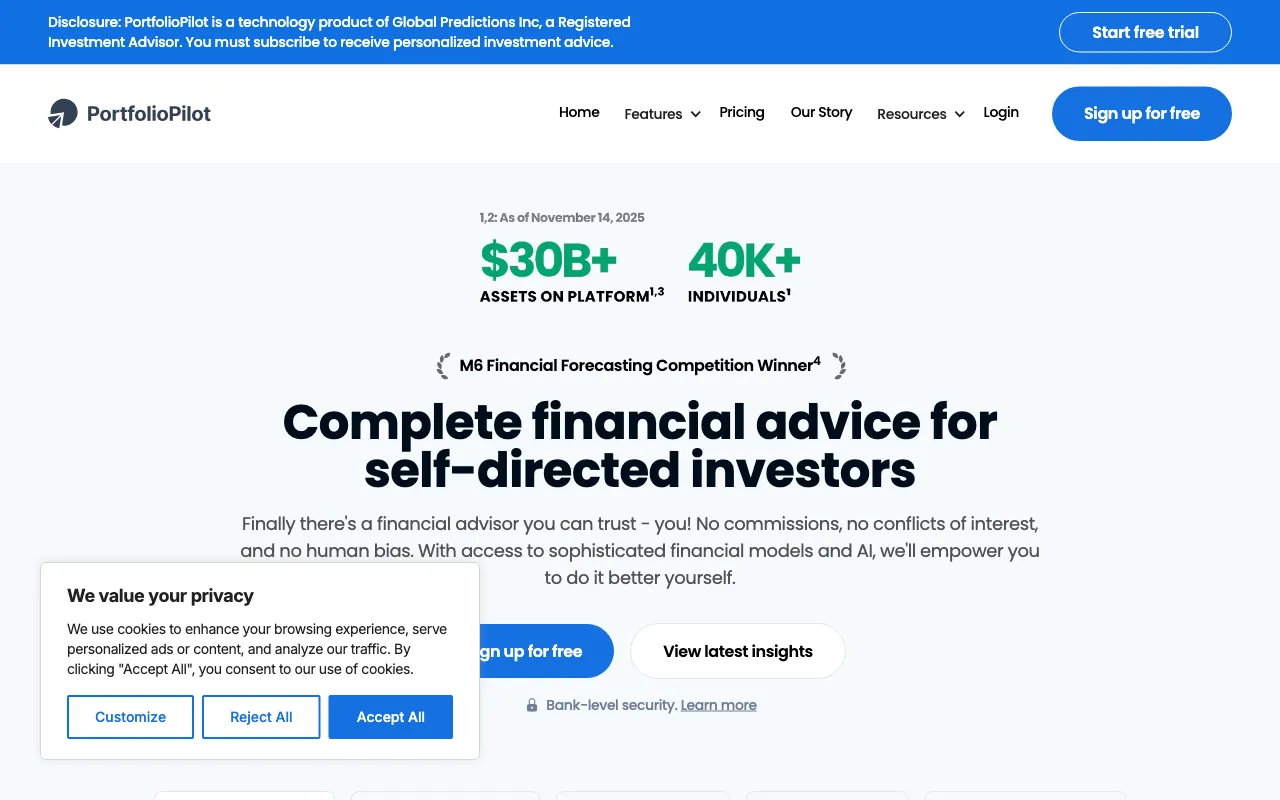 PortfolioPilot Insights — preview screenshot