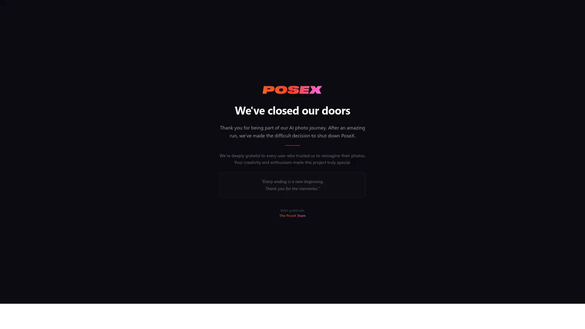 PoseX — preview screenshot