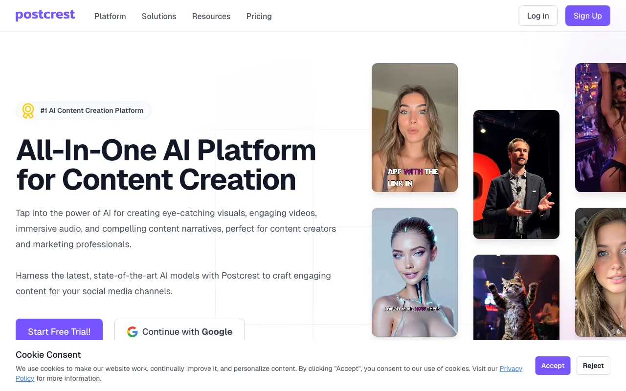 Postcrest — preview screenshot