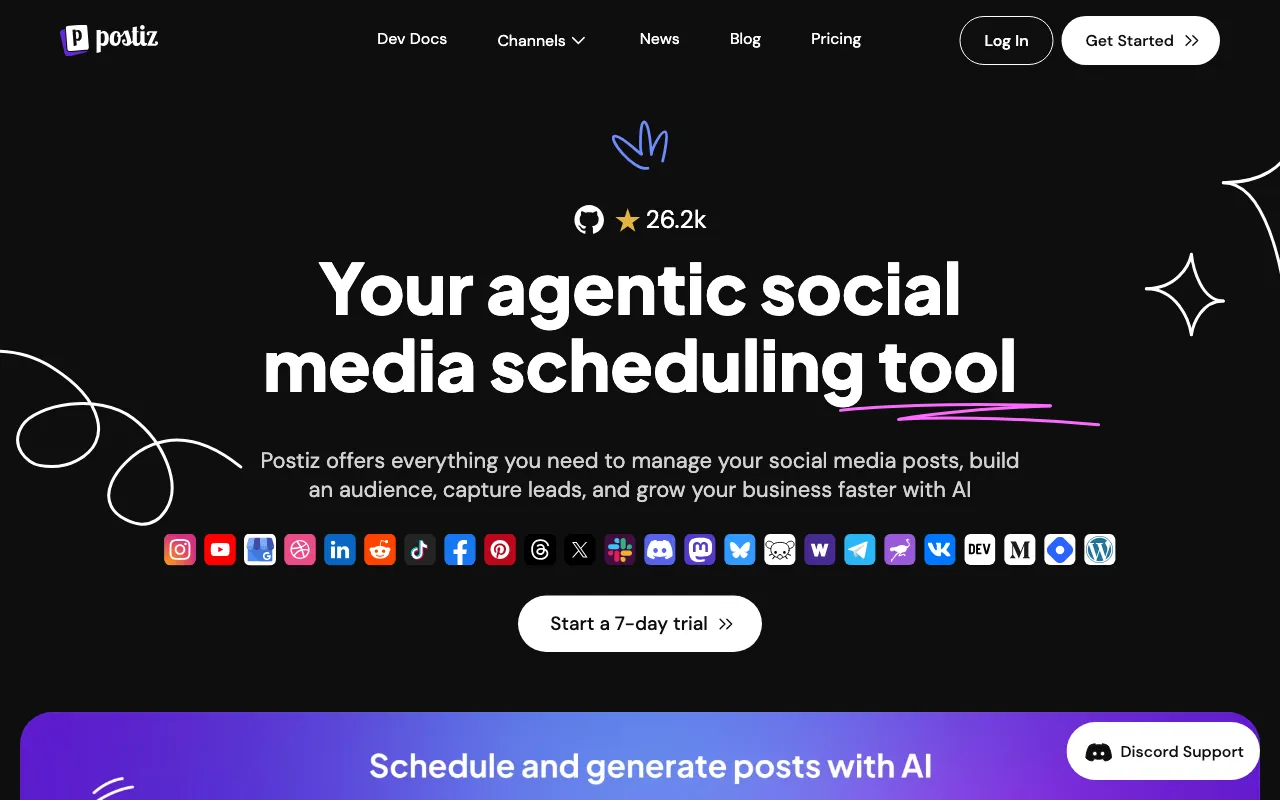 Postiz — preview screenshot