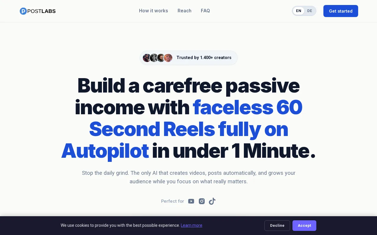 Postlabs — preview screenshot