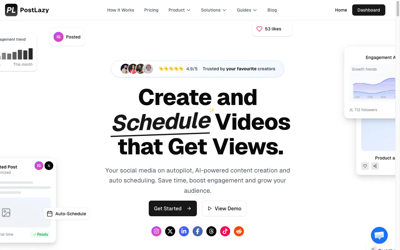 PostLazy — preview screenshot