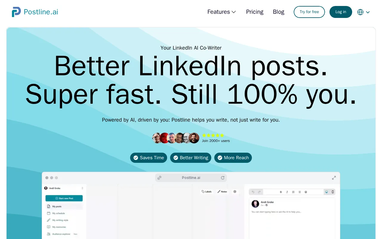 Postline.ai — preview screenshot