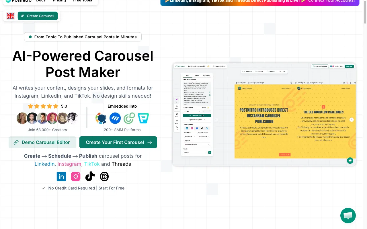 PostNitro — preview screenshot