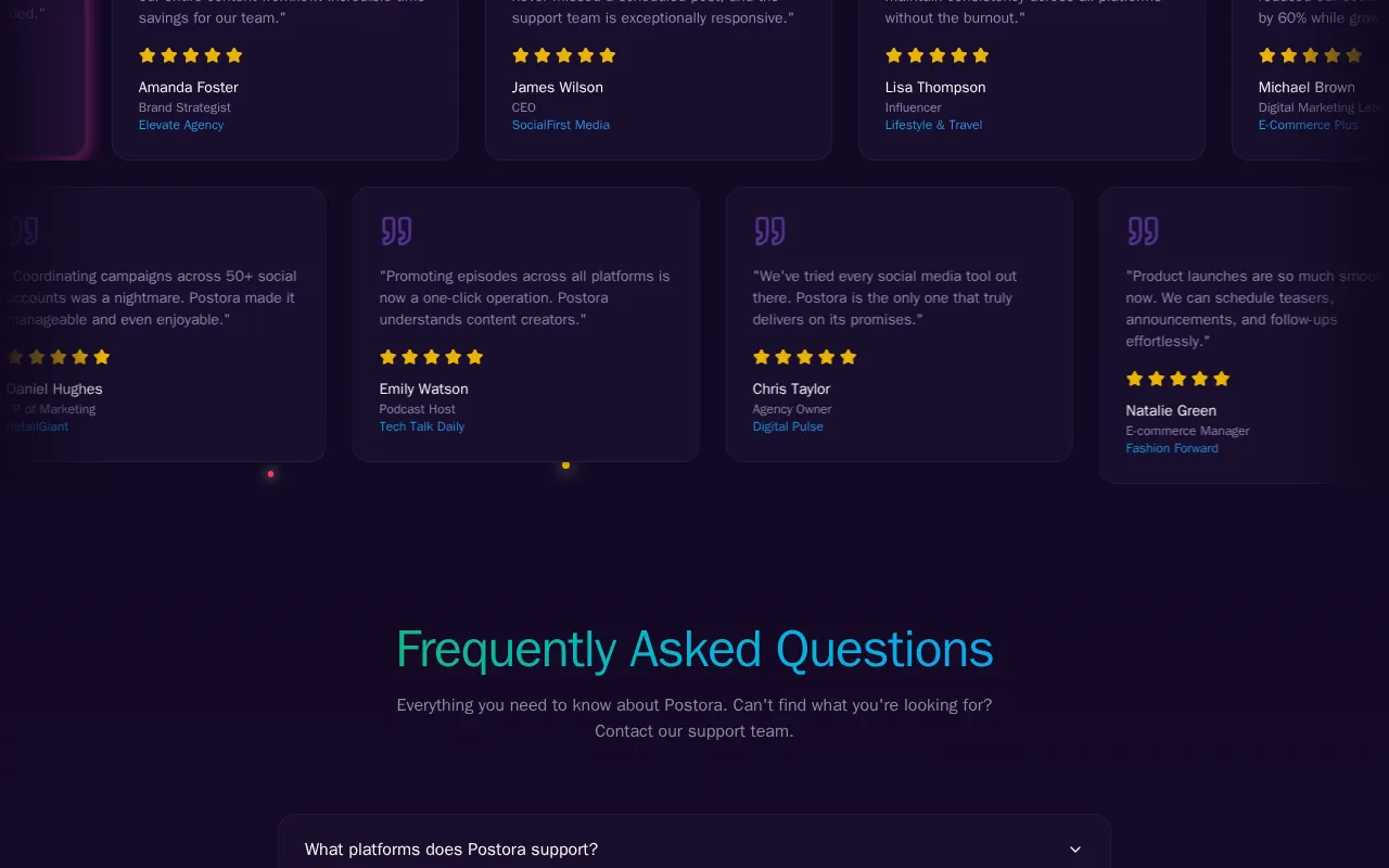 Postora — preview screenshot