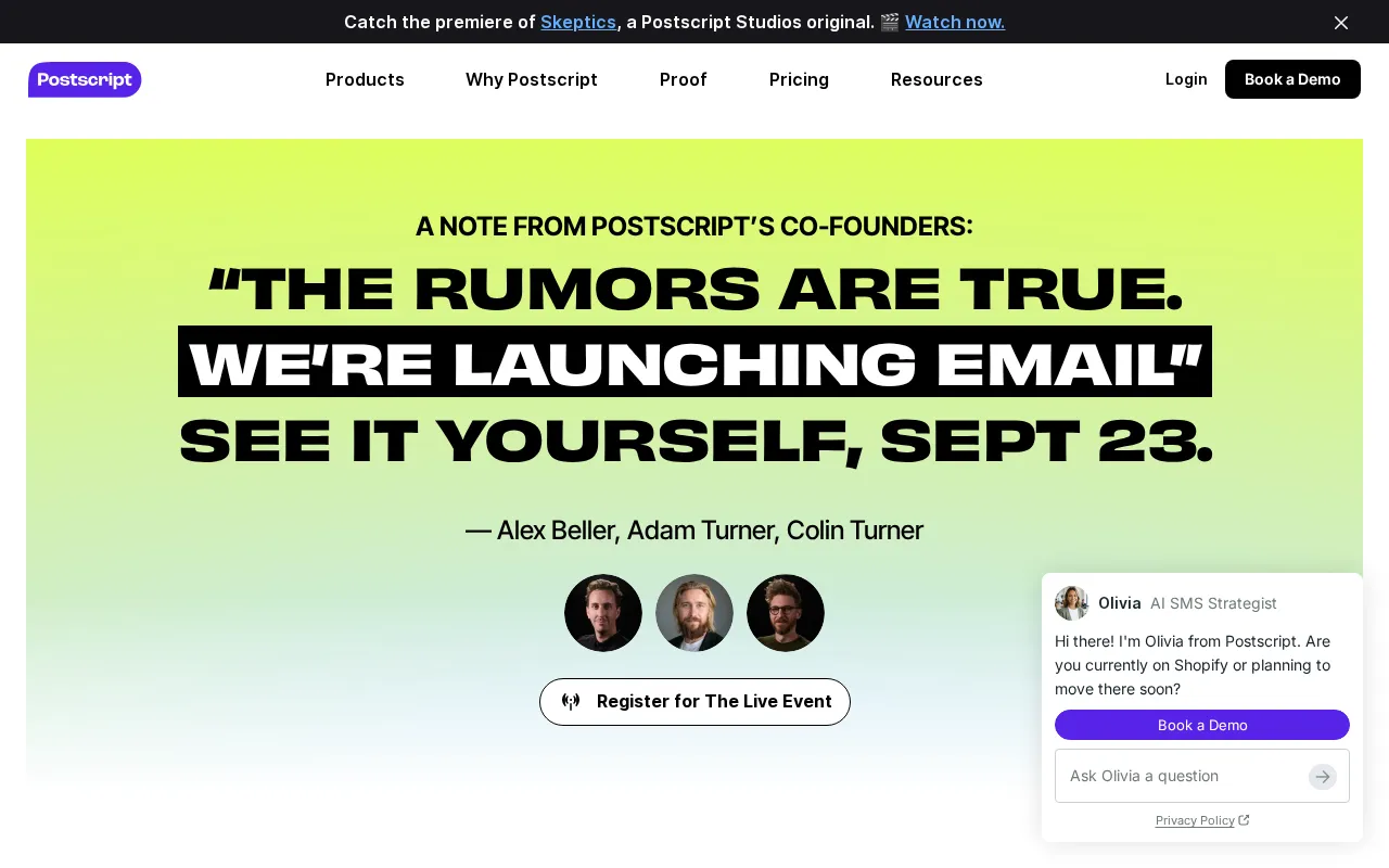 Postscript — preview screenshot