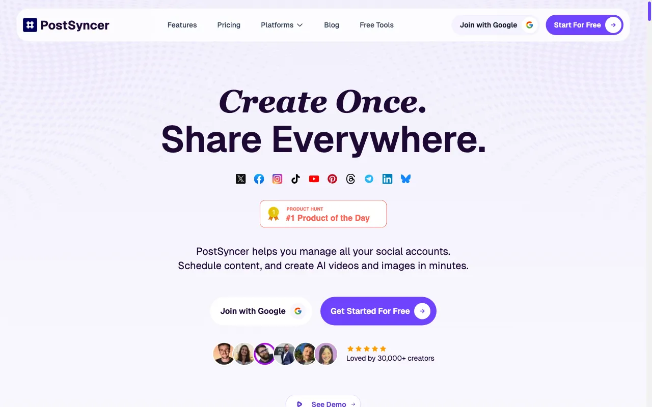 PostSyncer — preview screenshot