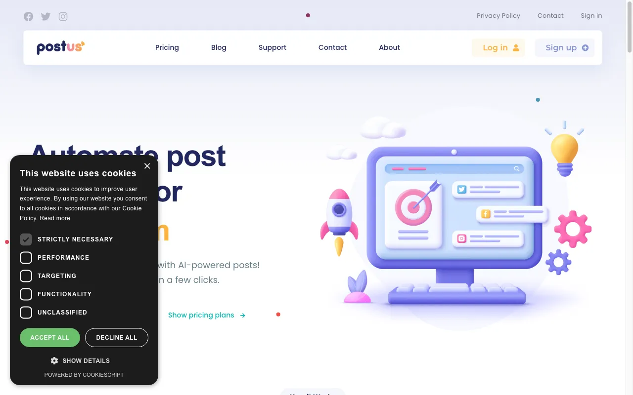 Postus — preview screenshot