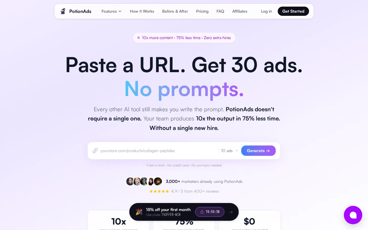 Potionads — preview screenshot