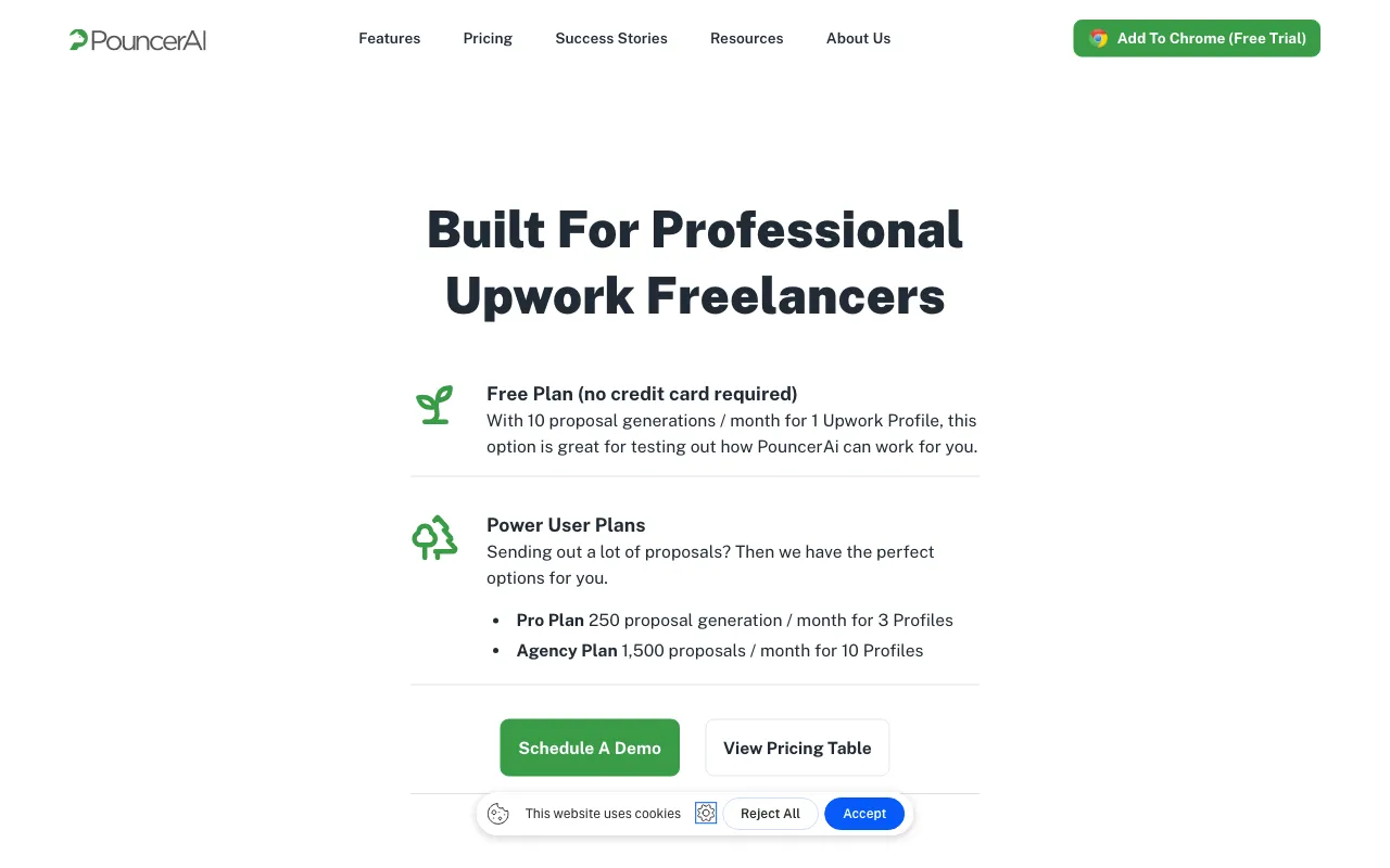PouncerAI — pricing page