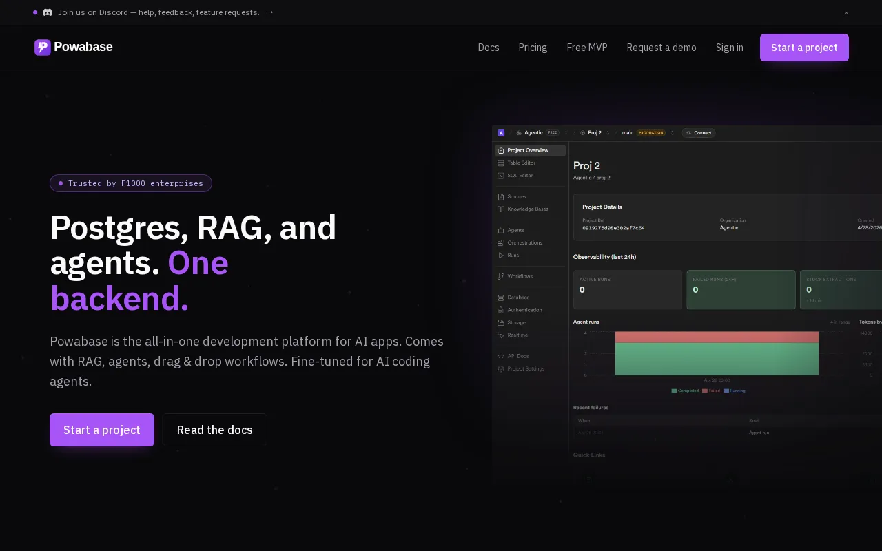 Powabase — preview screenshot