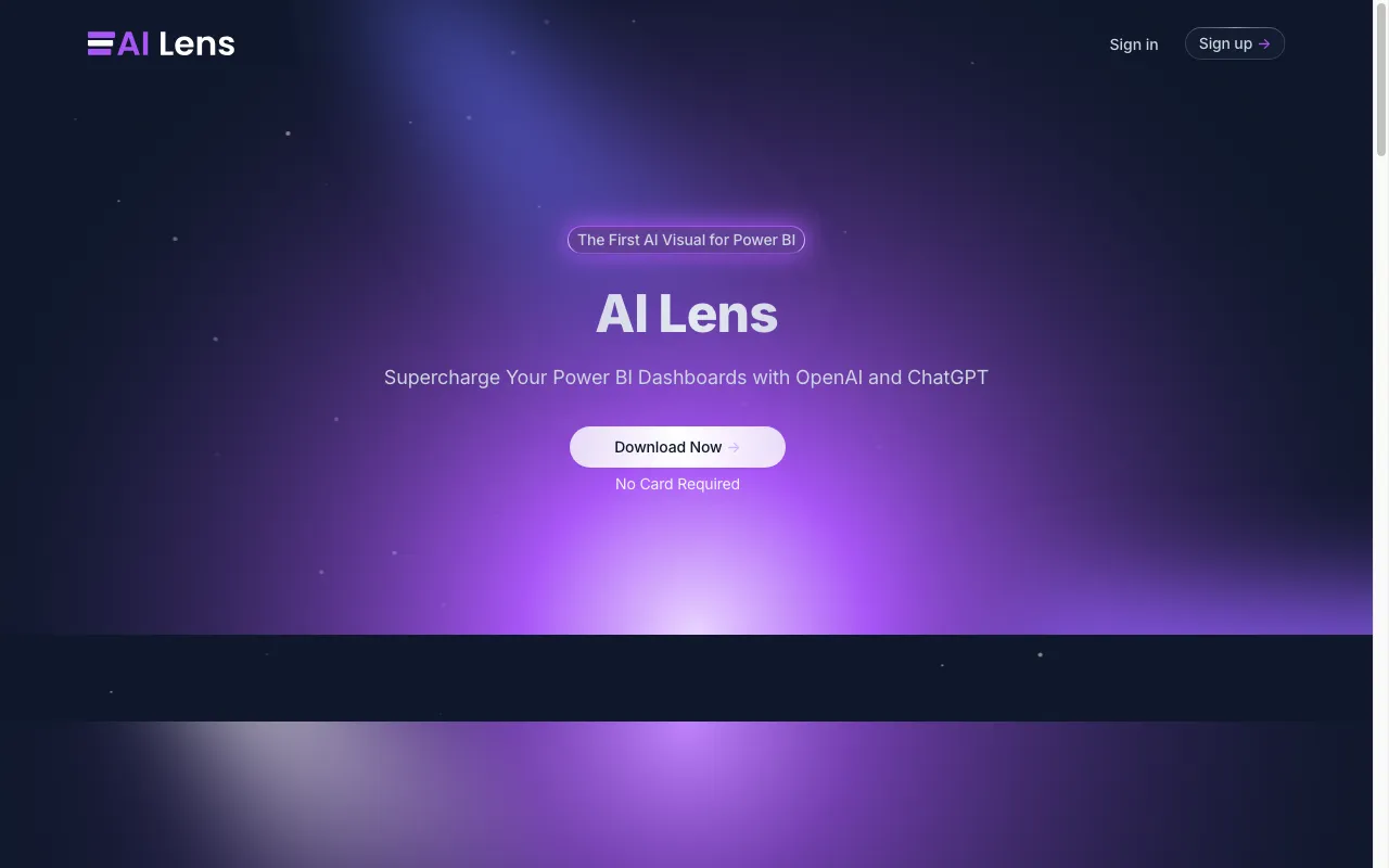 Power BI AI Lens — preview screenshot