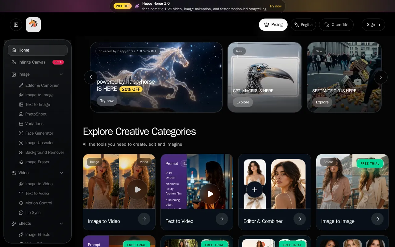 powered by happyhorse — preview screenshot