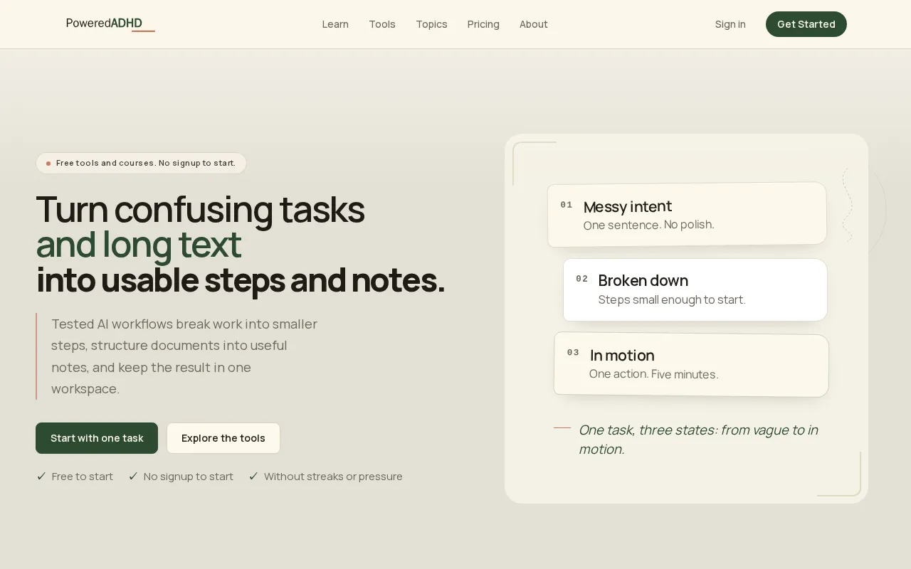 PoweredADHD — preview screenshot