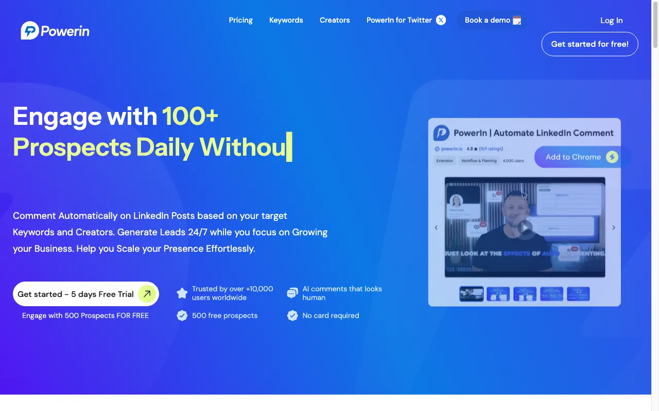 PowerIn — preview screenshot