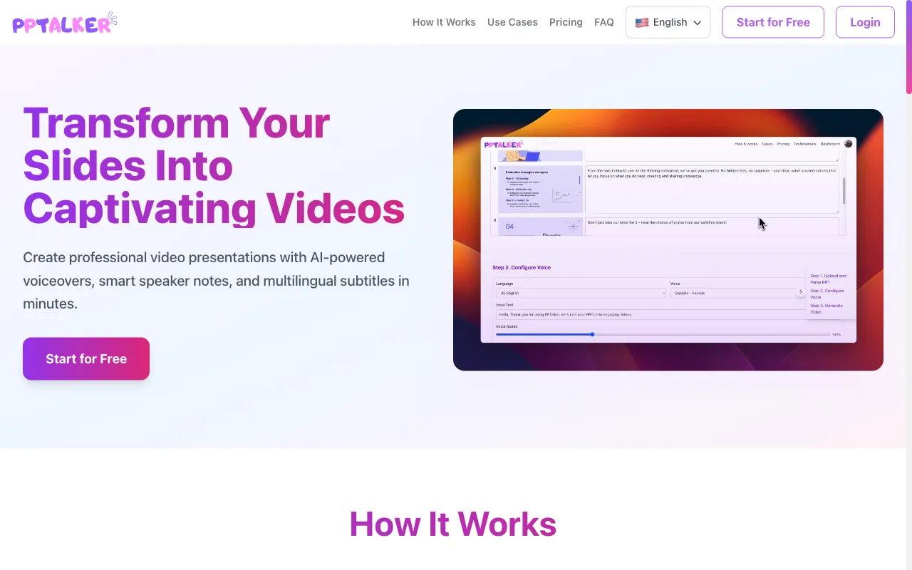 PPTalker — pricing page