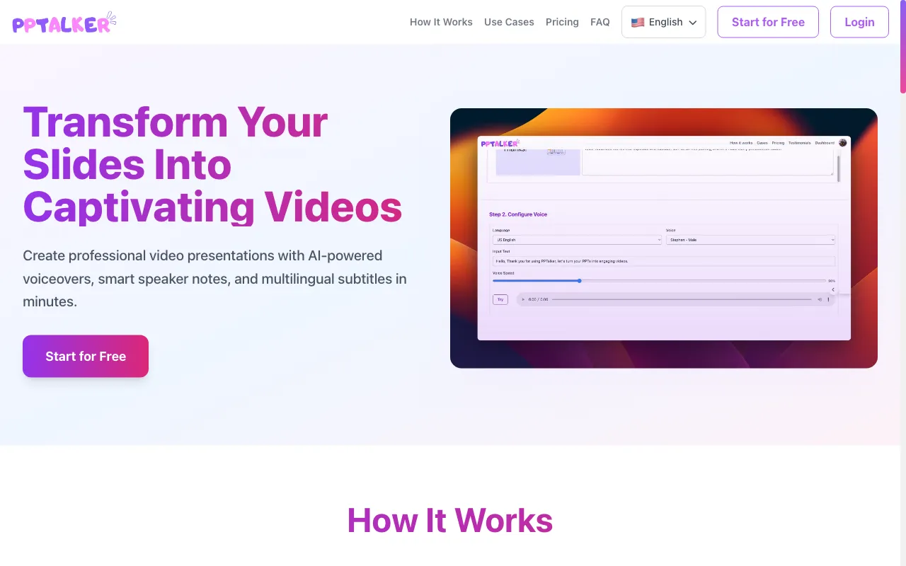 PPTalker — preview screenshot