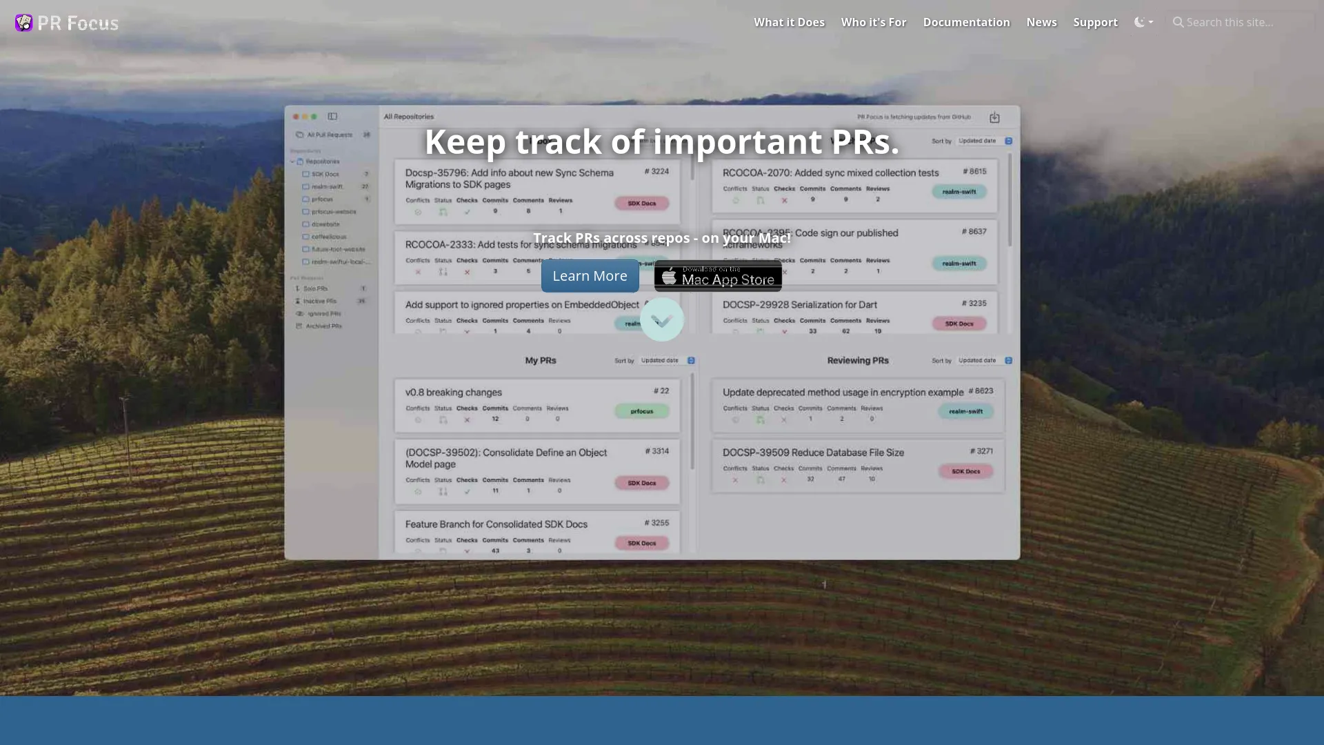 PR Focus — preview screenshot