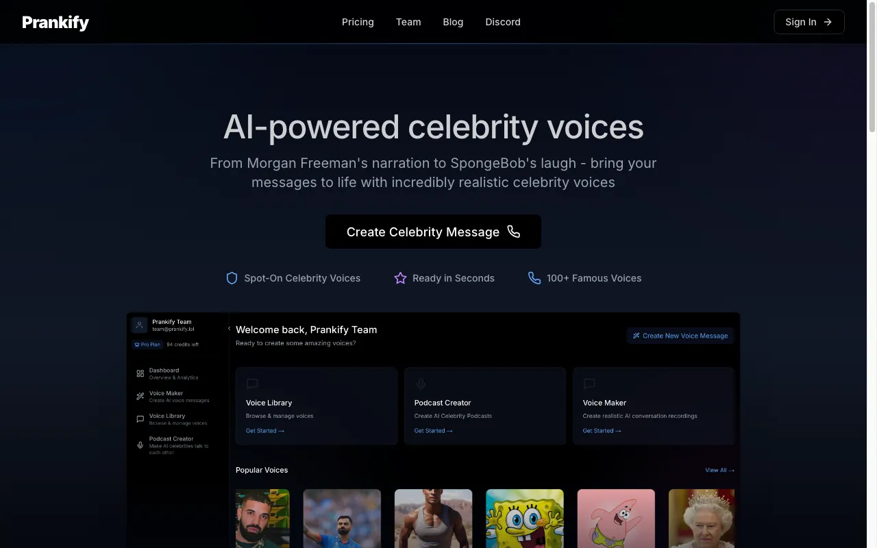 Prankify AI — preview screenshot