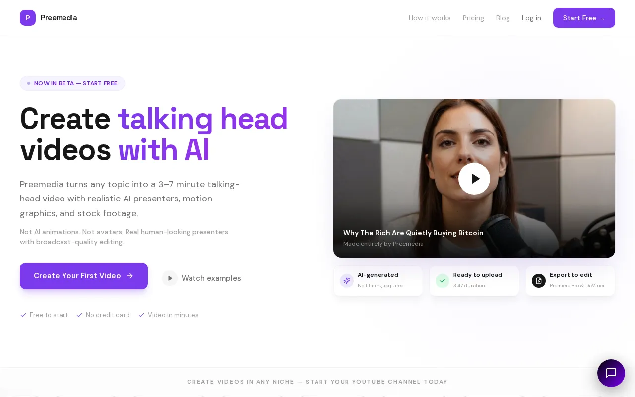Preemedia — pricing page