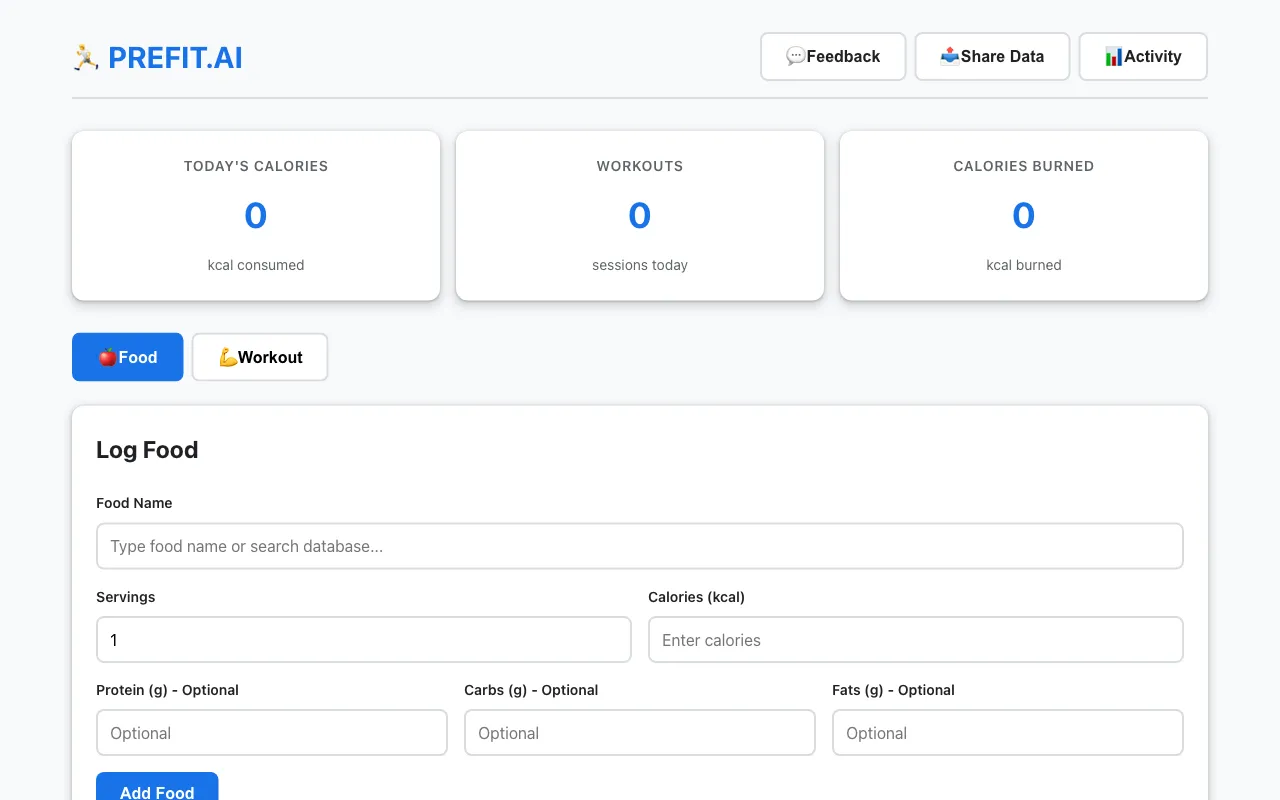 Prefit.AI — preview screenshot