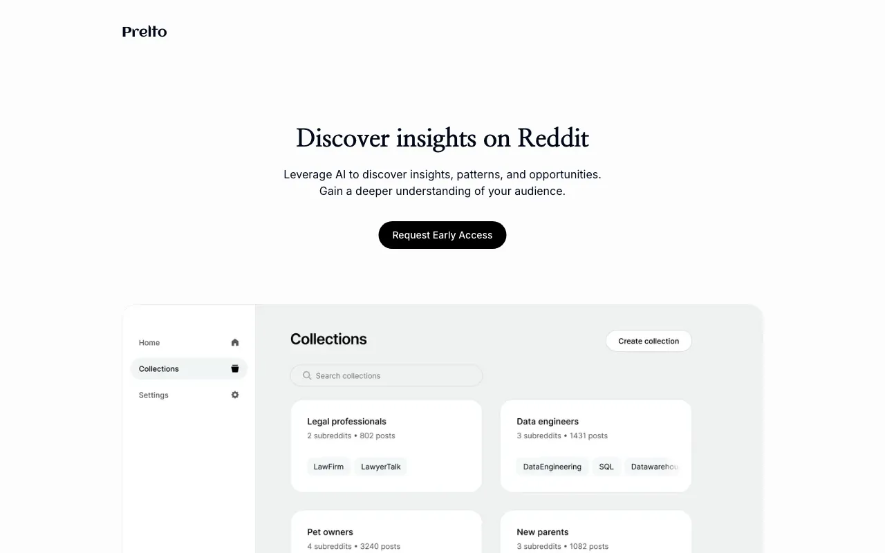 Prelto — preview screenshot