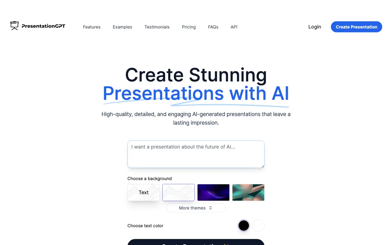PresentationGPT — preview screenshot