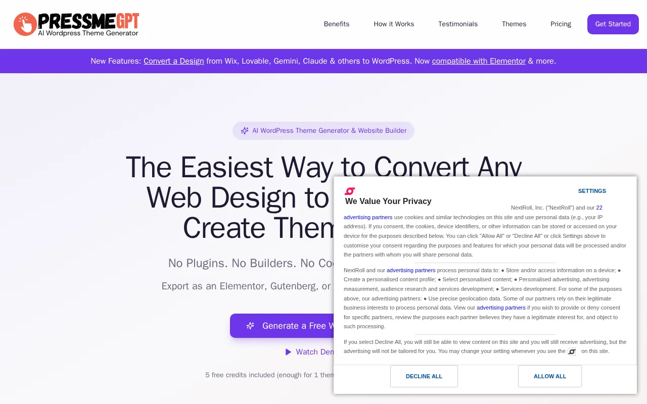 PressMeGPT — preview screenshot