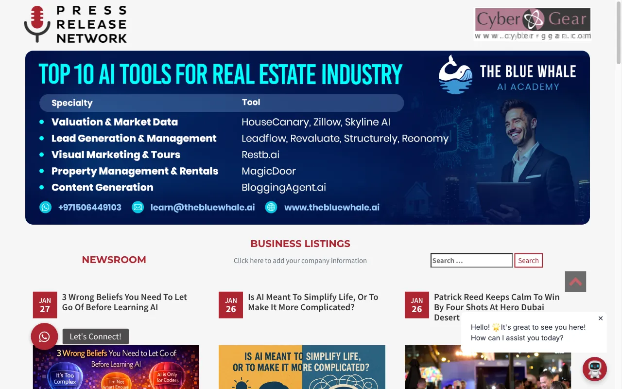 Press Release Network — preview screenshot