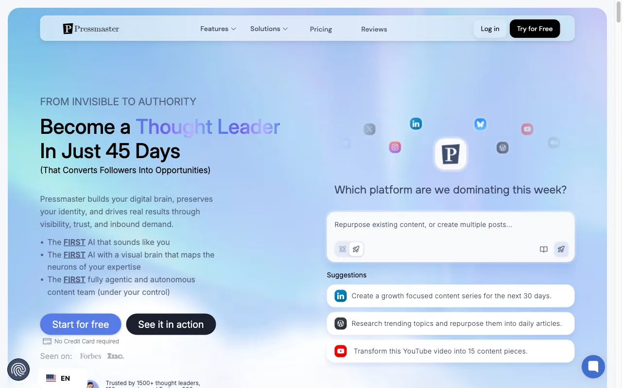 Pressmaster.ai — preview screenshot