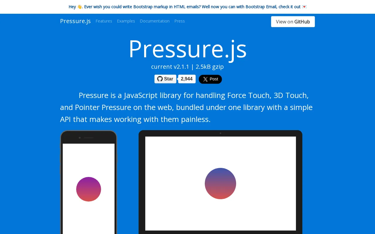 Pressure.js — preview screenshot